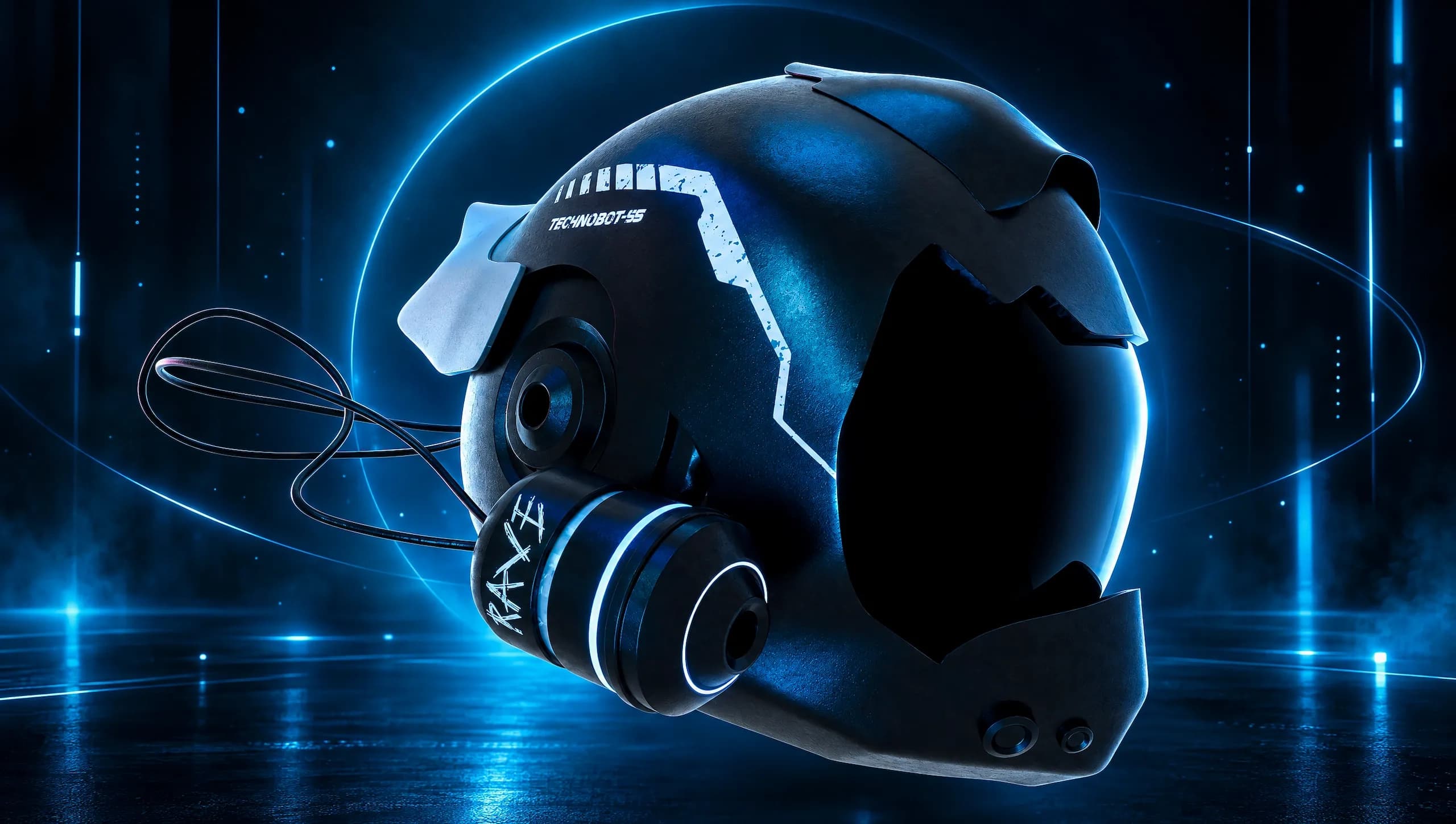 Casc de robot techno