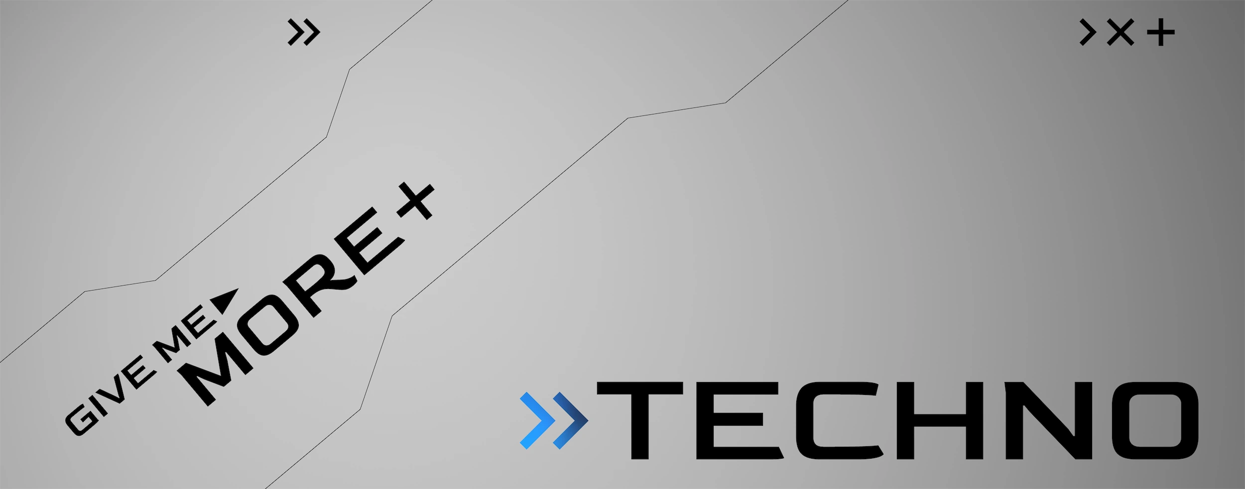 Give me more techno banner